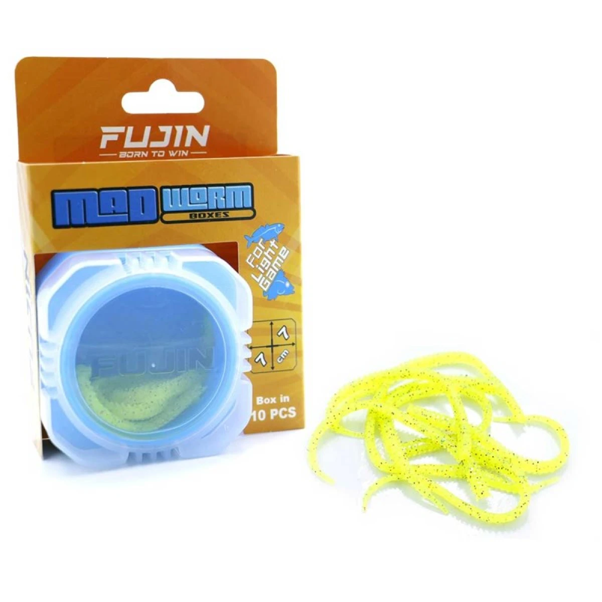 Fujin Mad Worm 9cm LRF Silikonu - Yellow