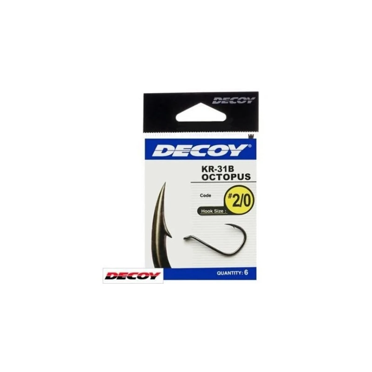 DECOY KR-31B Octopus Black Nickel Olta İğnesi - 5/0 no