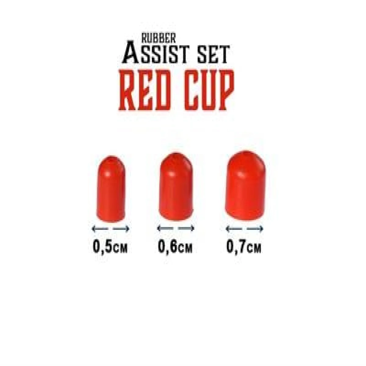 Fujin Rubber Assist Set Red Cup Aksesuar - 05cm