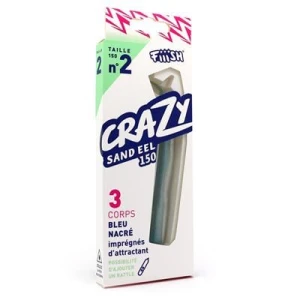 FIIISH Crazy Sand Ell 150 3 Corps Silikon Yem Bleu Nacre