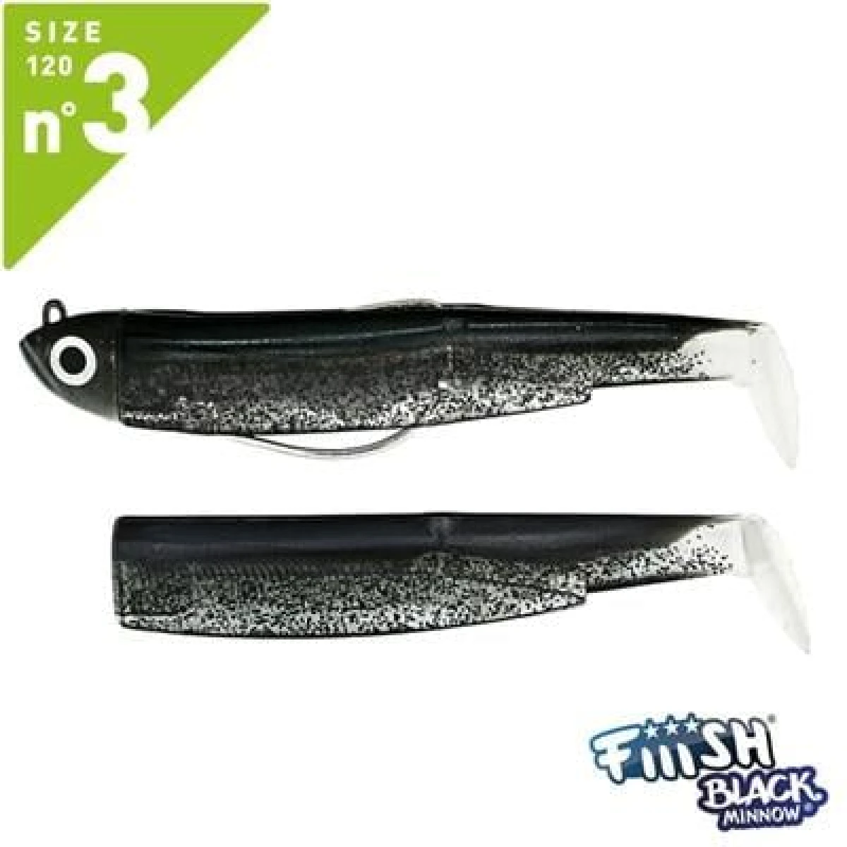 FIIISH Black Minnow 120 Shore 12 Gr Black+Lure Body Black