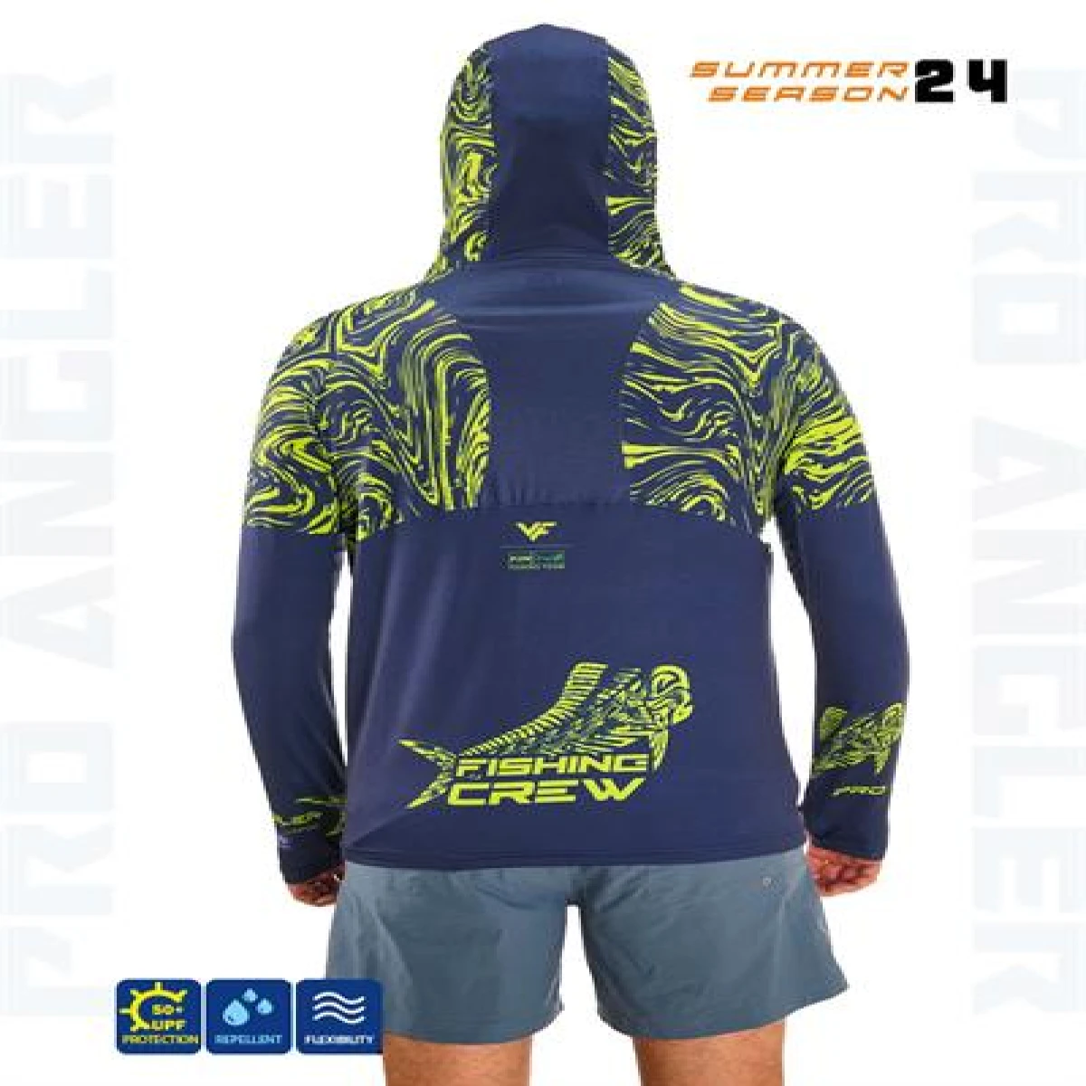 Fujin Pro Angler S24 Hooded Izohips Green - XLarge (XL)