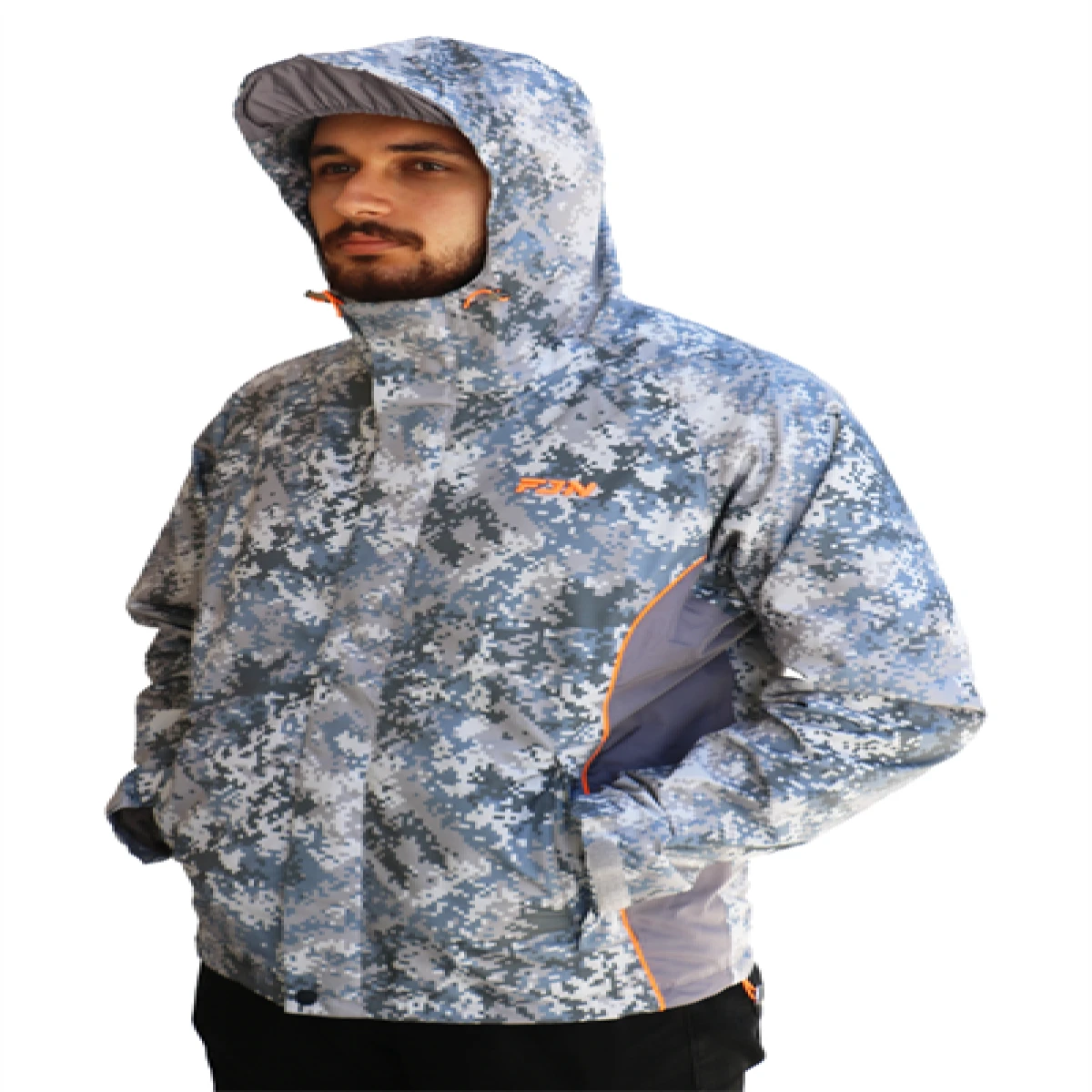 Fujin Raincoat Yağmurluk Grey Camo - XXLargeXXL