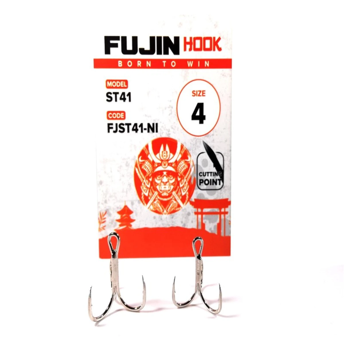Fujin ST41 Üçlü Maket Balık İğnesi Nickel - 6no