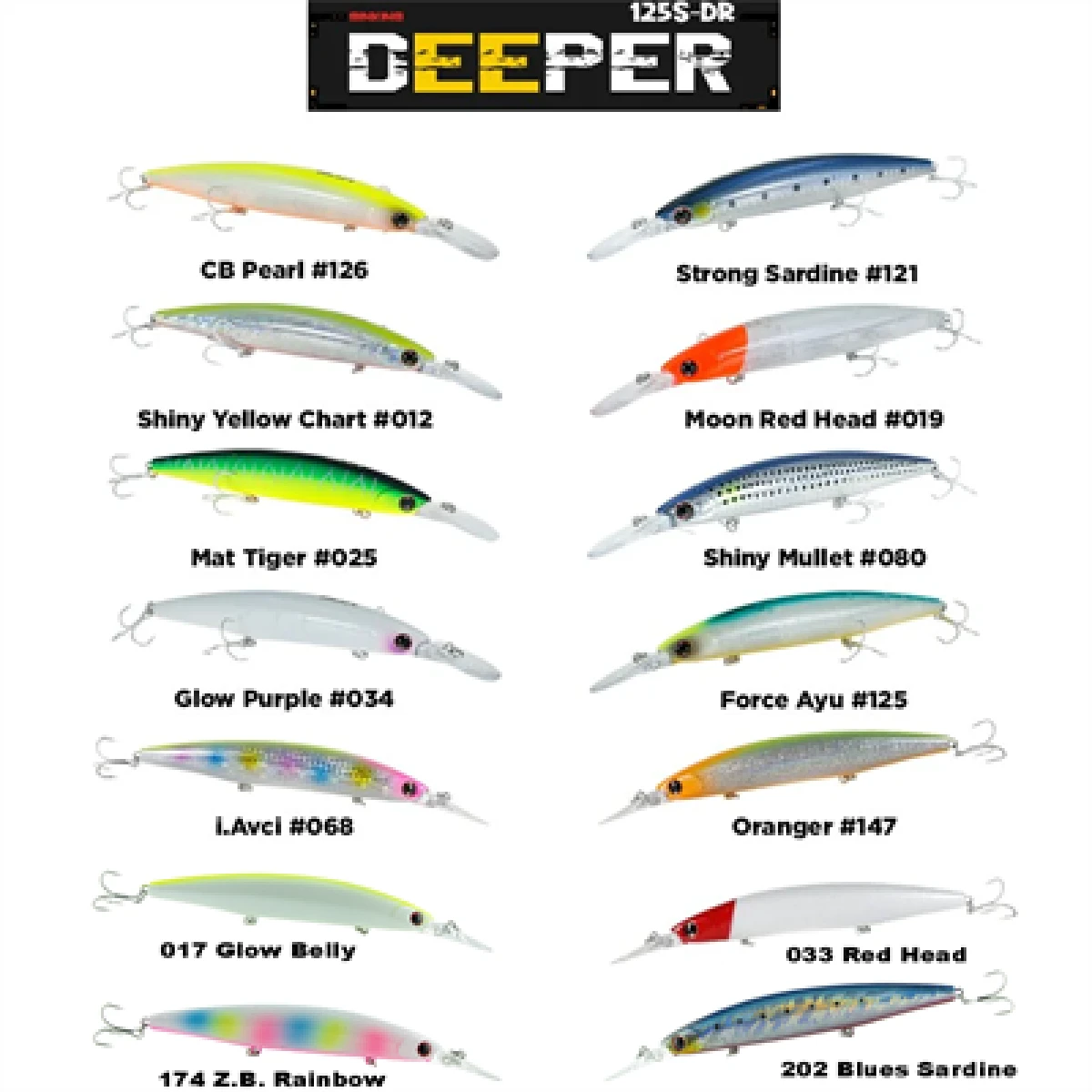 Fujin Deeper 125S-DR Slow Sinking Maket Balık - 202BluesSardine