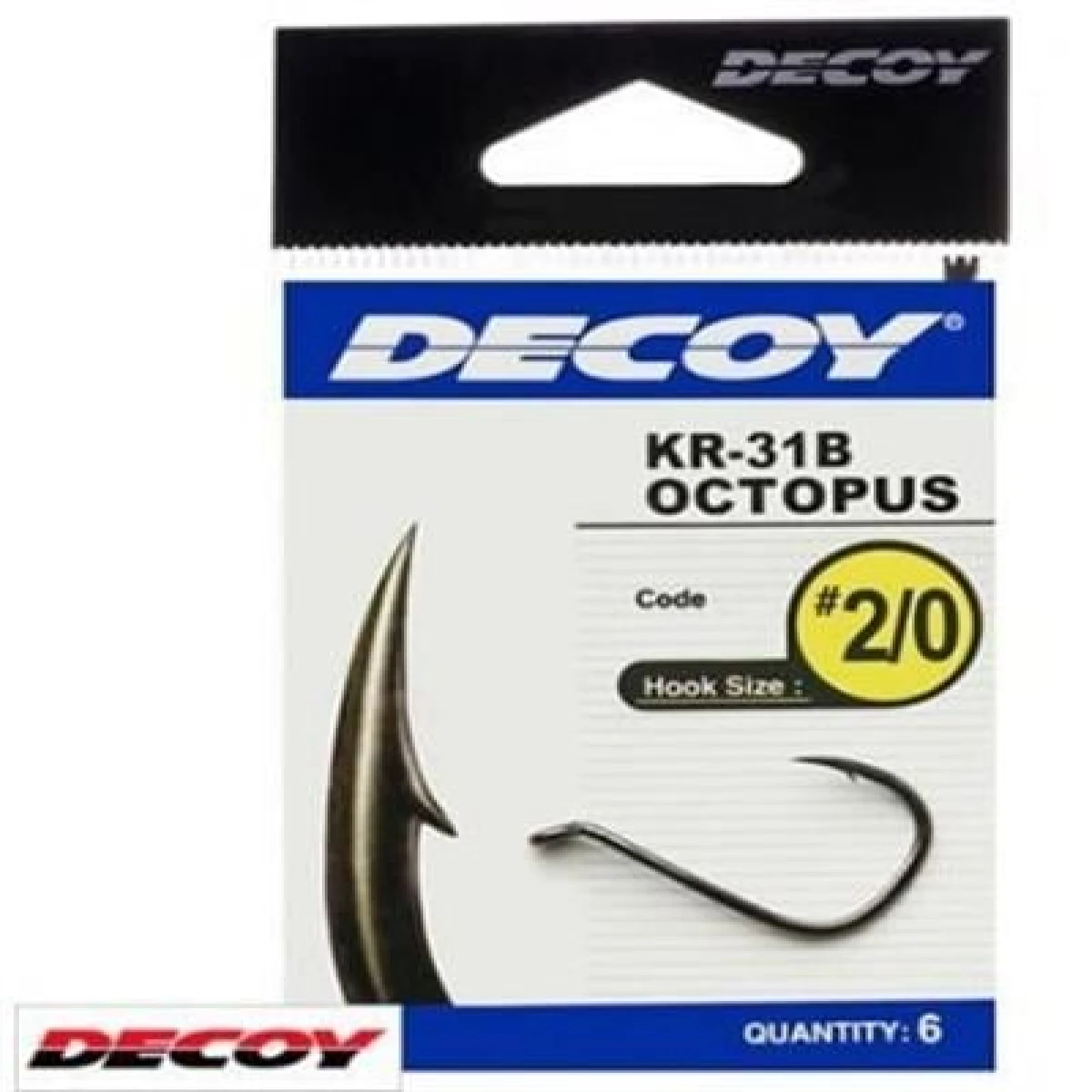 DECOY KR-31B Octopus Black Nickel Olta İğnesi - 5/0 no