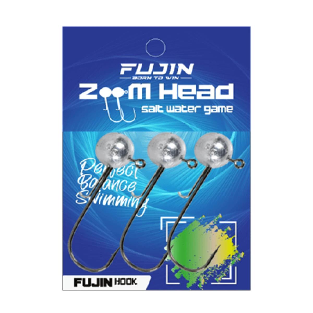 Fujin Zoom Head 3/0 Jighead - 3/0no5gr