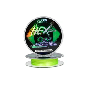 Fujin Hex Braid 8x 300mt Fluo Green PE İp Misina