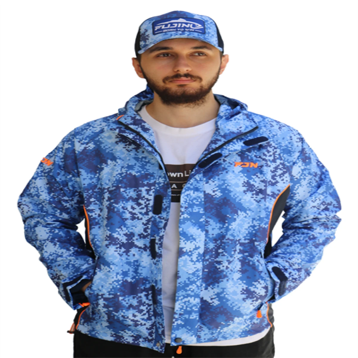 Fujin Raincoat Yağmurluk Marine Camo - MediumM