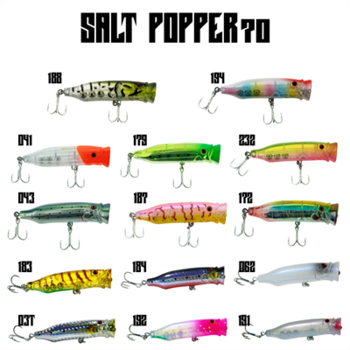 Fujin Salt Popper 70mm 9.5gr Su Üstü Maket Balık - 041MoonRedHead