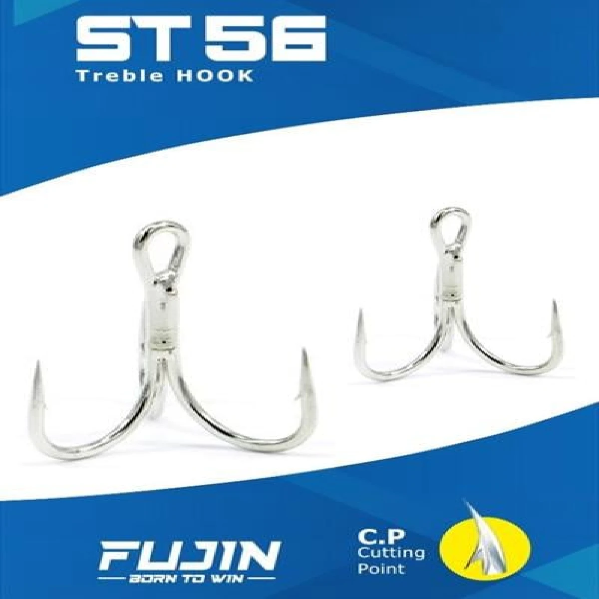 Fujin ST56 Üçlü Maket Balık İğnesi Nickel - 2 no