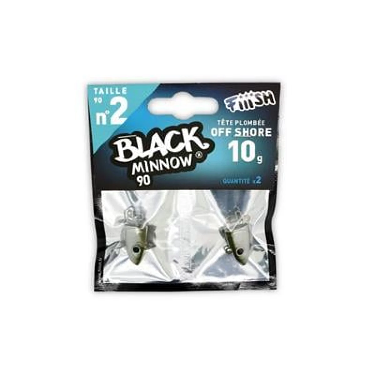 FIIISH Black Minnow 90 Jig Head Off Shore Zoka 10gr - Kaki