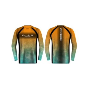 Fujin Performance T-Shirt Aqua Orange