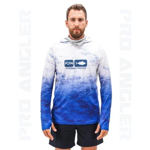 Fujin Pro Angler S24 Buff&Hoodie Grey Wave - XLarge (XL)