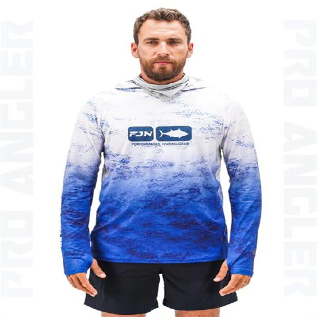 Fujin Pro Angler S24 Buff&Hoodie Grey Wave - XLarge (XL)
