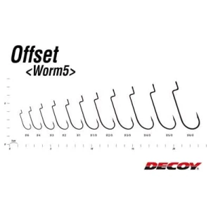 DECOY Worm5 Offset Hook Offset İğne - 6/0 no