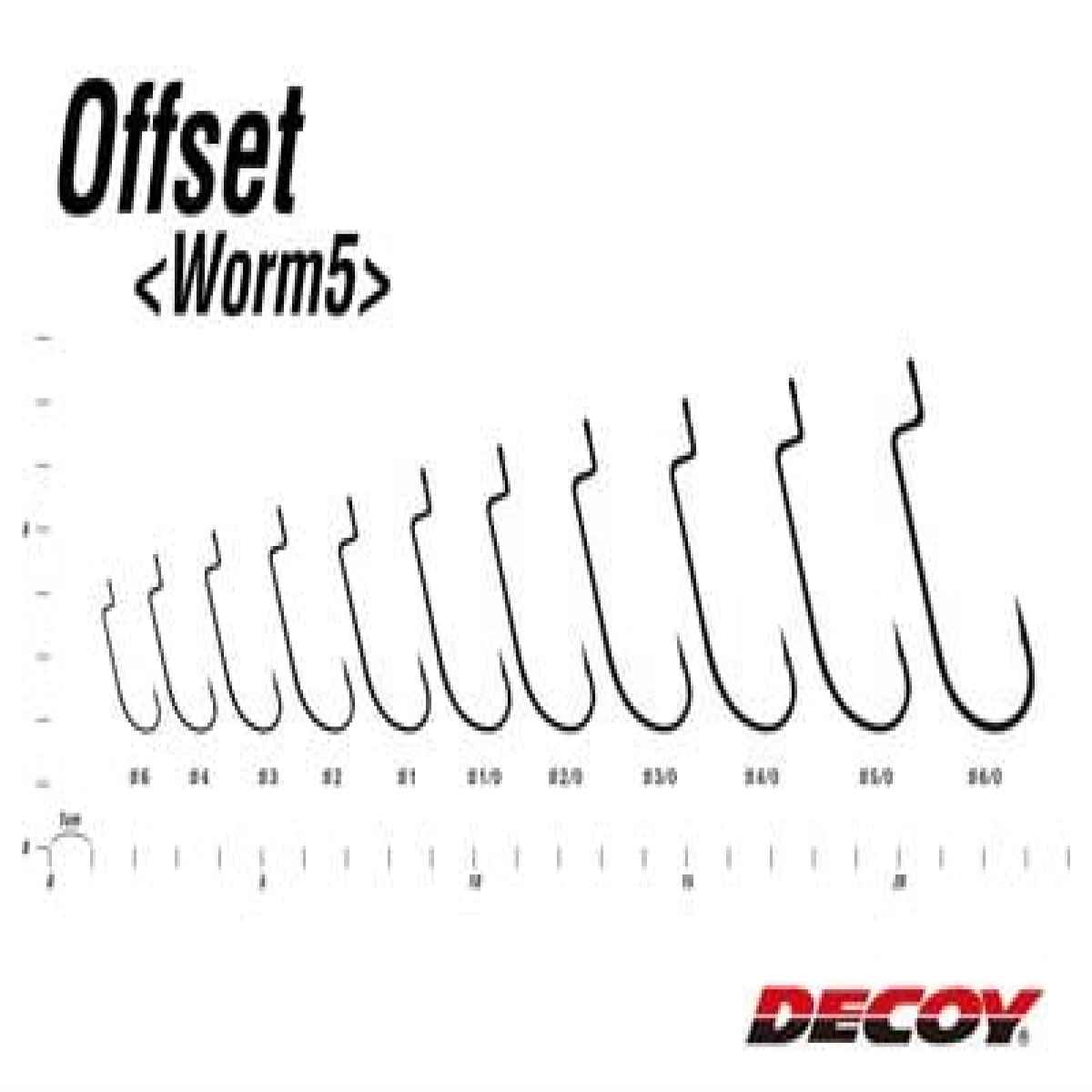 DECOY Worm5 Offset Hook Offset İğne - 6/0 no