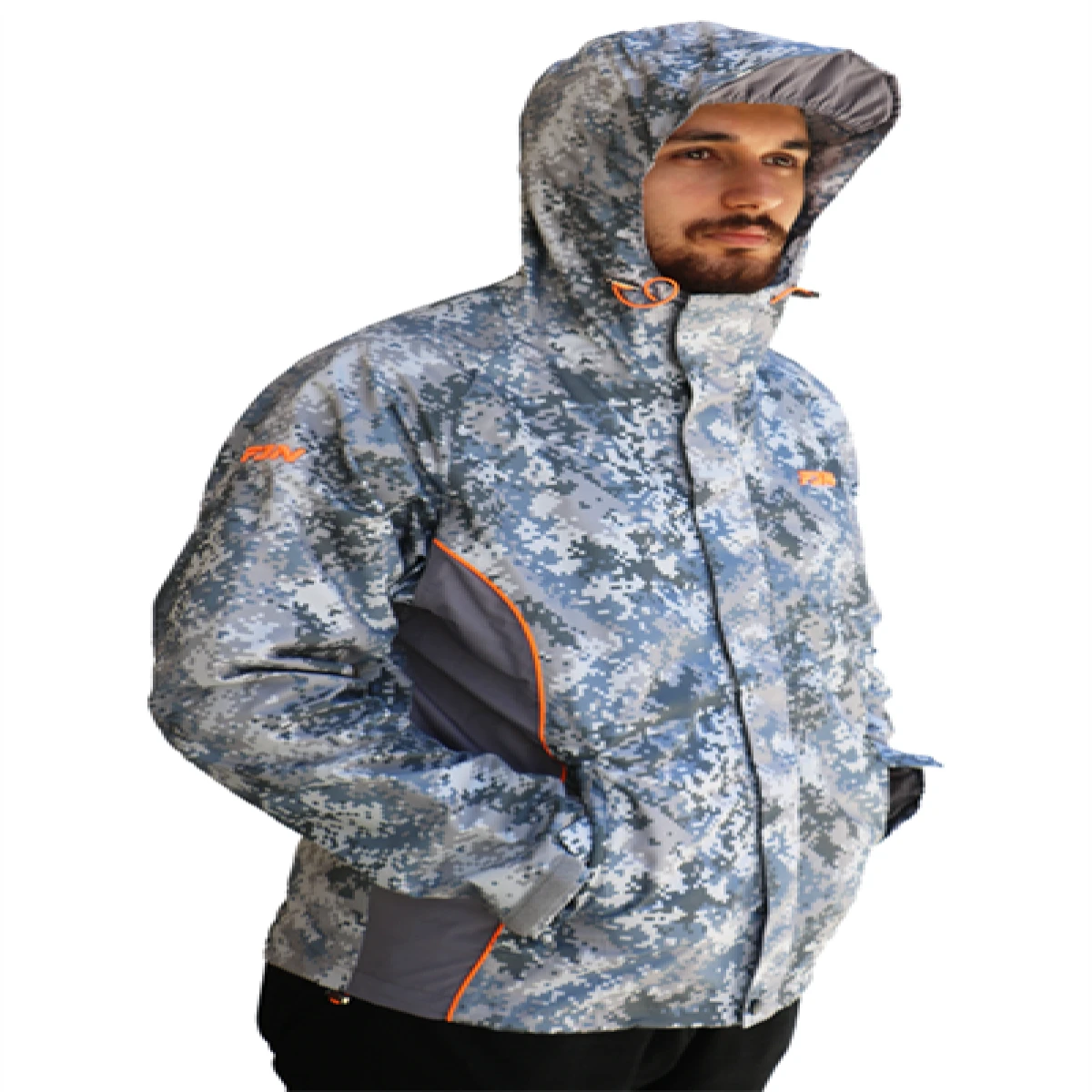 Fujin Raincoat Yağmurluk Grey Camo - XXLargeXXL