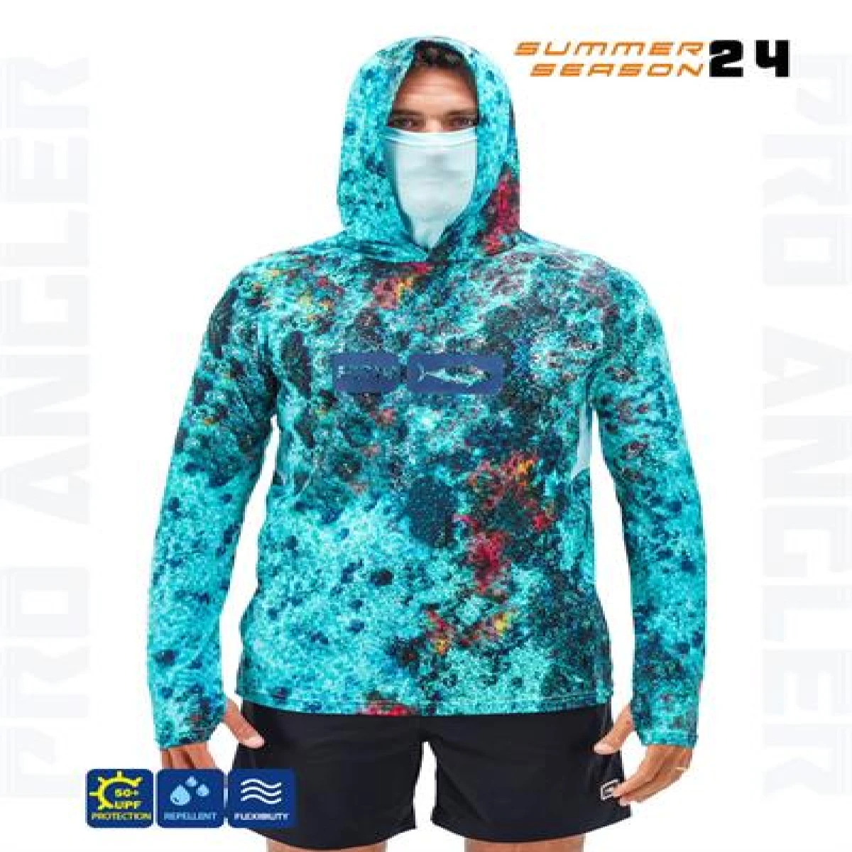 Fujin Pro Angler S24 Buff&Hoodie Reef - Large (L)