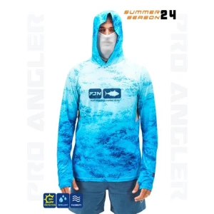 Fujin Pro Angler S24 Buff&Hoodie Blue Wave