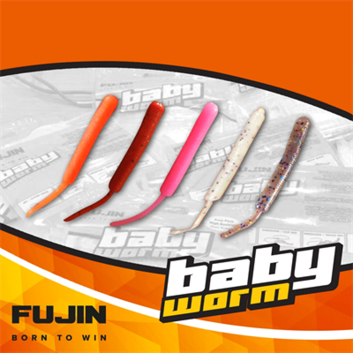 Fujin Baby Worm 5.2 cm Floating LRF Silikonu - BloodyRed