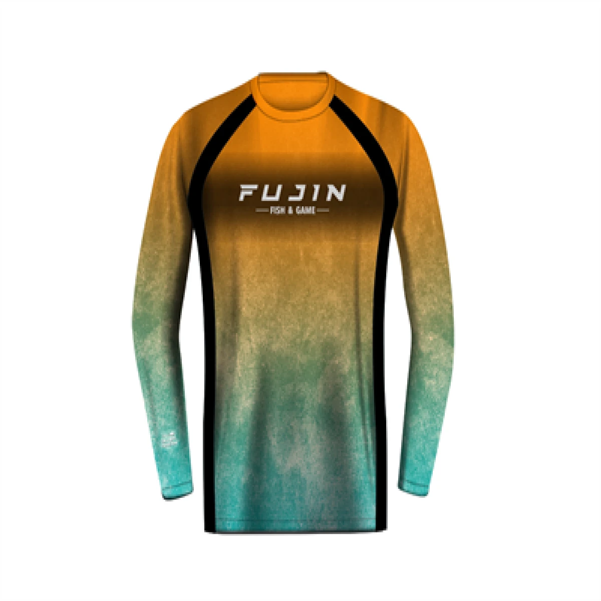 Fujin Performance T-Shirt Aqua Orange - Small