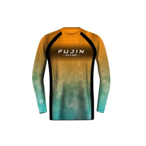 Fujin Performance T-Shirt Aqua Orange