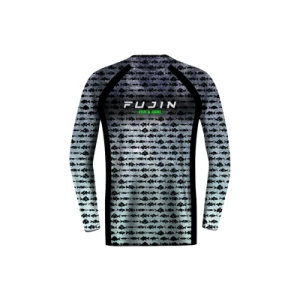 Fujin Performance T-Shirt Aqua Blue Fish - XLarge