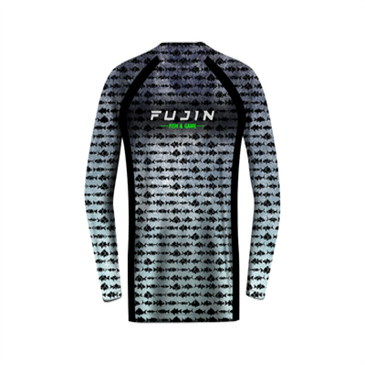 Fujin Performance T-Shirt Aqua Blue Fish - XLarge