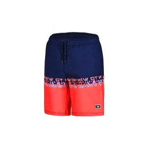 Fujin Pro Angler Board Short Mayo Scarlet Dark Navy - Large (L)