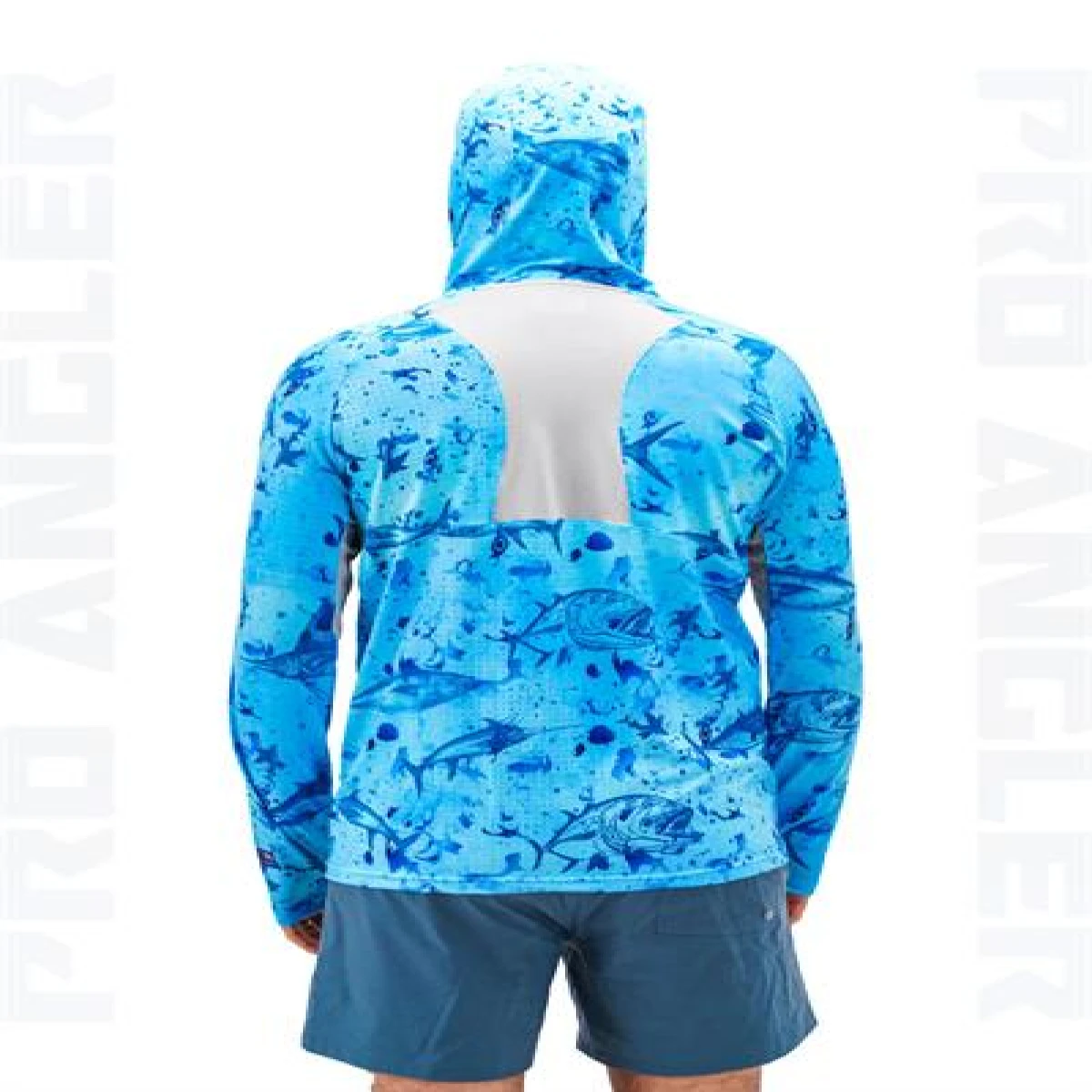 Fujin Pro Angler S24 Buff&Hoodie Blue Fish - XXXLarge