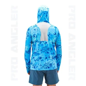 Fujin Pro Angler S24 Buff&Hoodie Blue Fish - XXXLarge