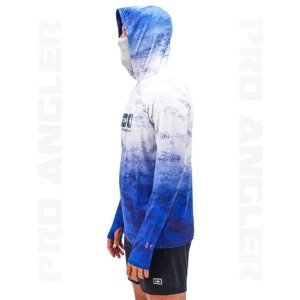 Fujin Pro Angler S24 Buff&Hoodie Grey Wave - XLarge (XL)