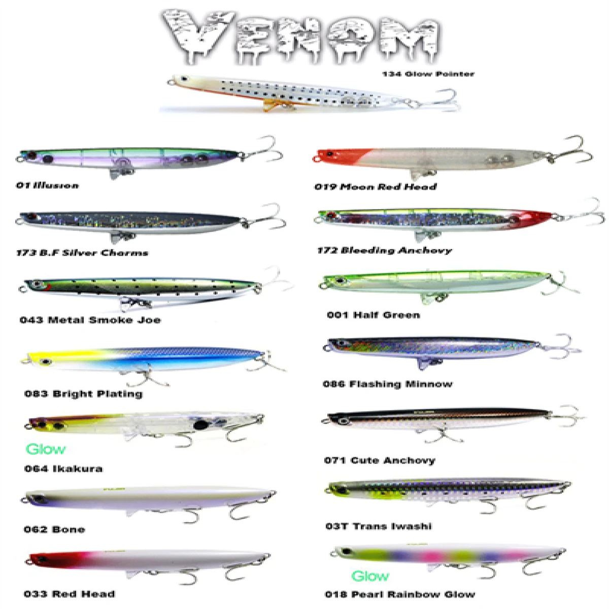 Fujin Venom 120mm 20gr Su Üstü Maket Balık - 03TTransIwashi
