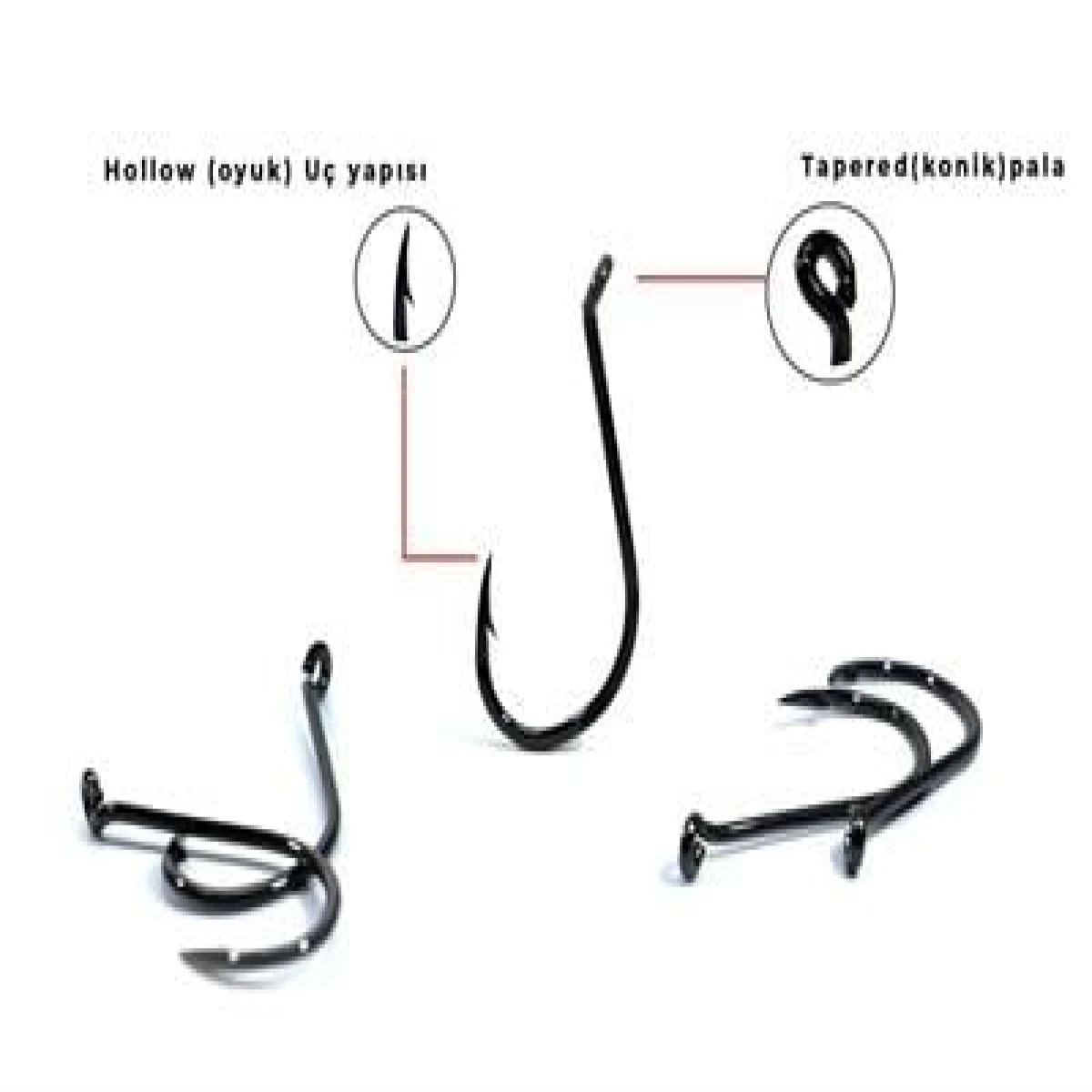 Fujin SSW Delikli Kaynaklı Çapraz  Octopus Kancası - 1 no