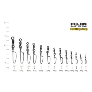 Fujin J Rolling Snap Bilyalı Kilitli Klips Black Nickel