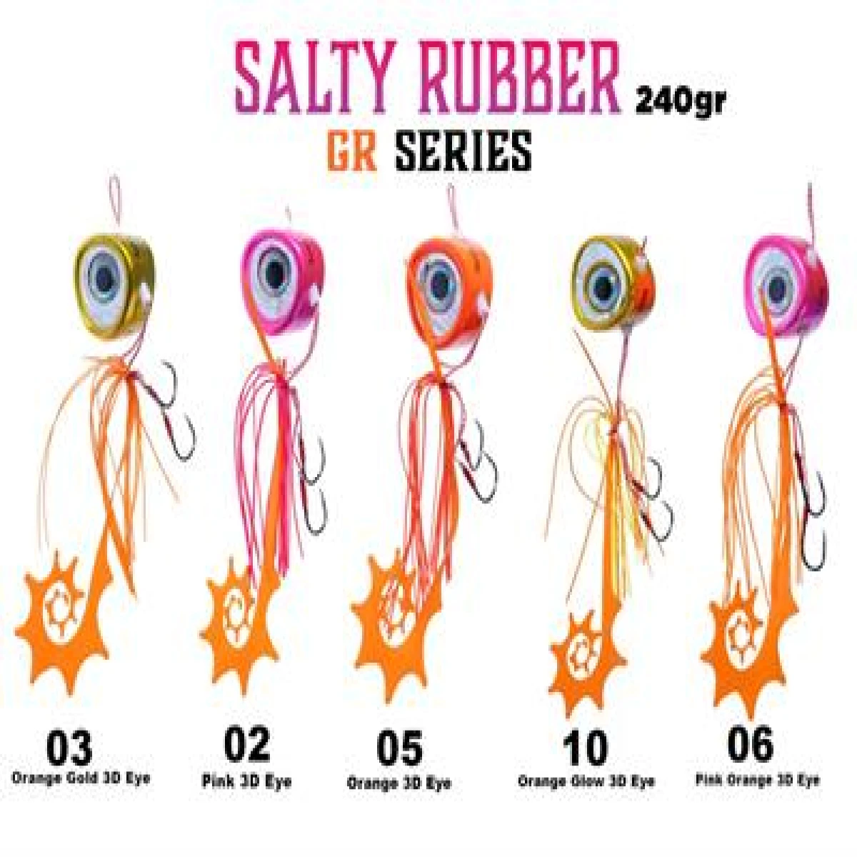 Fujin Salty Rubber 240gr GR Serisi Tai Rubber Set - 02Pink3DEye