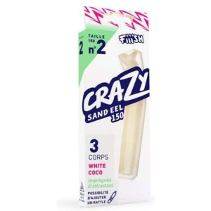 FIIISH Crazy Sand Ell 150 3 Corps Silikon Yem white coco