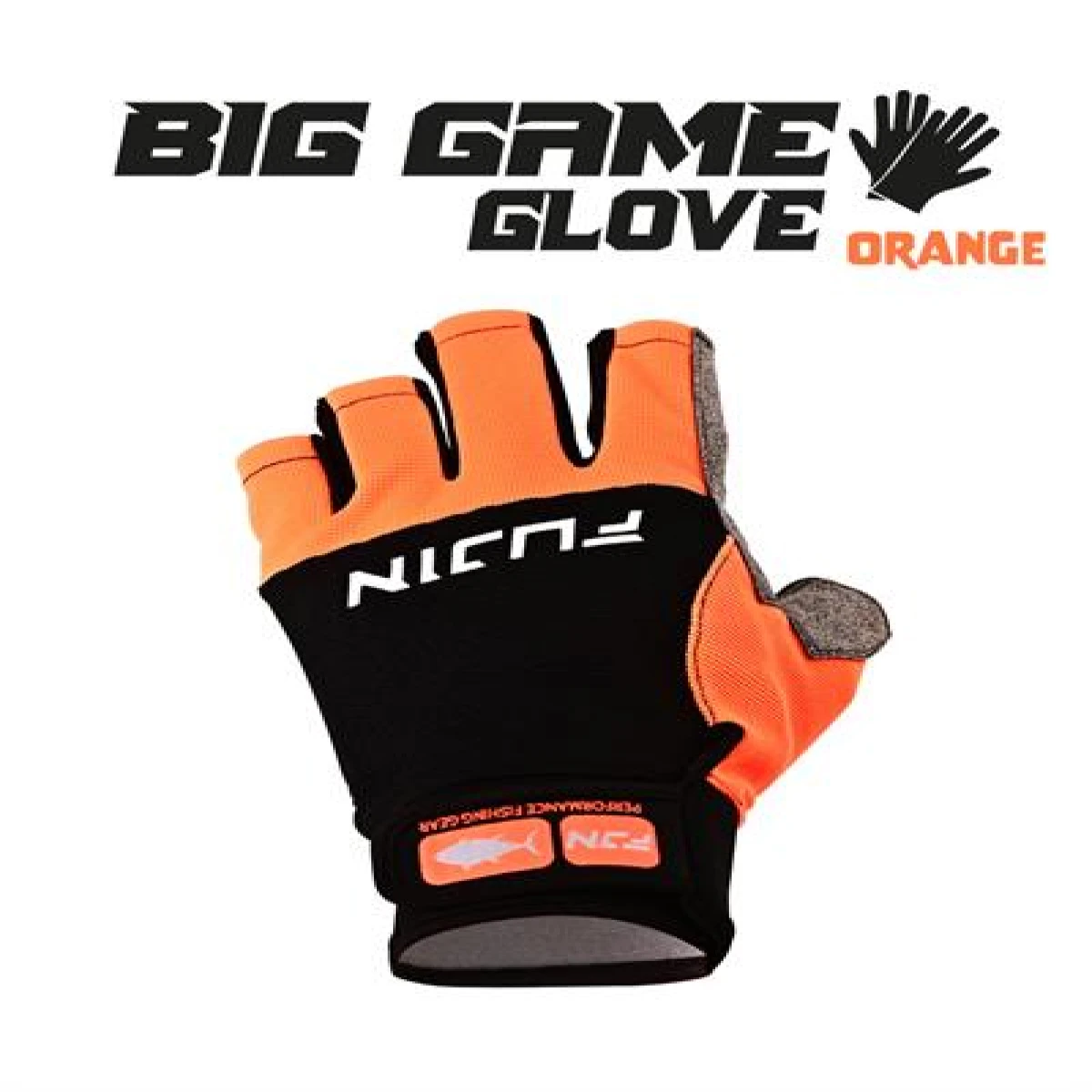 Fujin Pro Angler S24 Big Game Gloves Orange - S/M