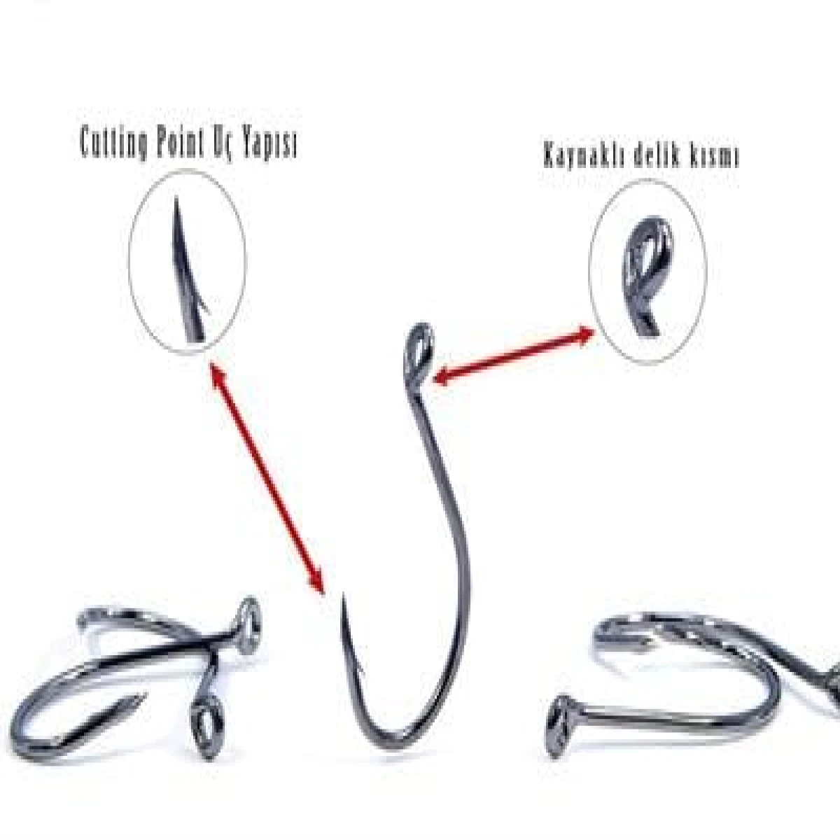 Fujin Cut SSW Delikli Kaynaklı Çapraz Octopus Kancası - 4/0 no