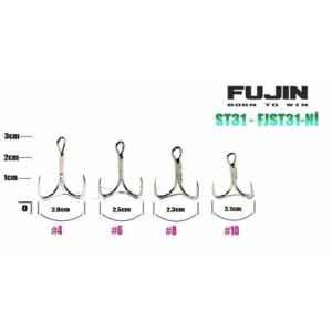 Fujin ST31 Üçlü Maket Balık Kancası Nickel