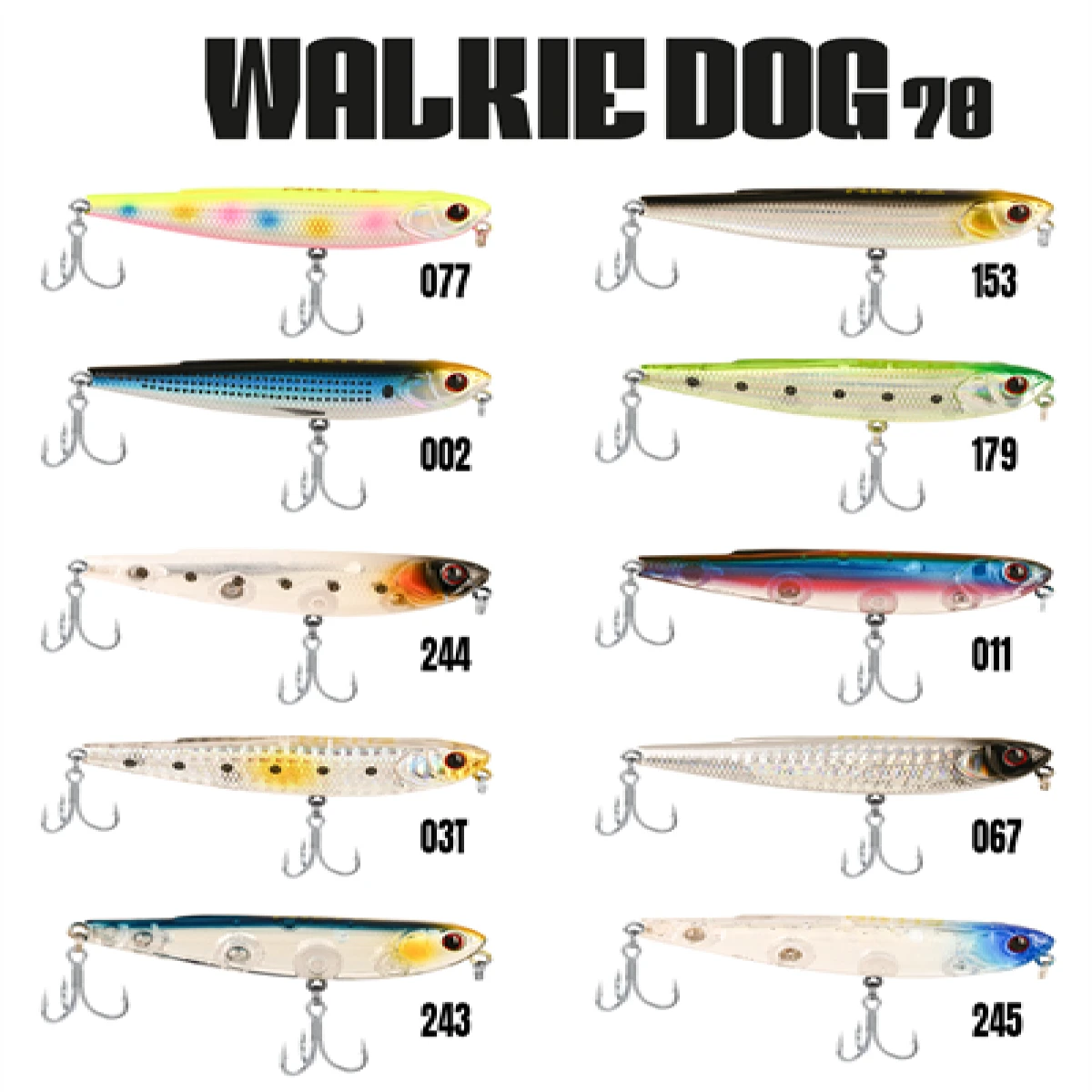 Fujin Walkie Dog 70mm 8.2gr Su Üstü Maket Balık - 002 Bora