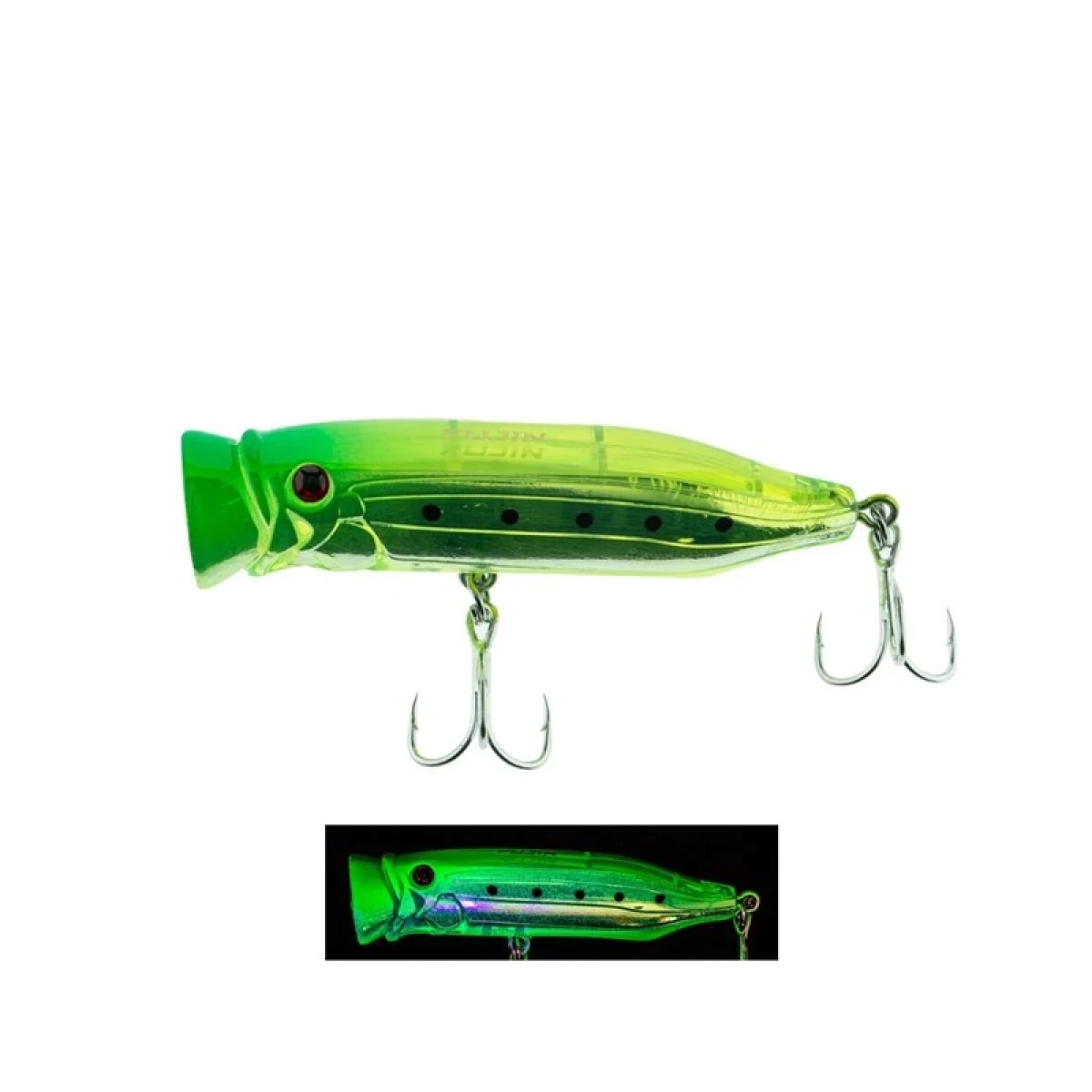 Fujin Salt Popper 70mm 9.5gr Su Üstü Maket Balık - 179UVGreenSardine