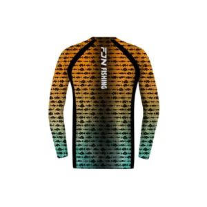 Fujin Performance T-Shirt Aqua Orange Fish - XLarge