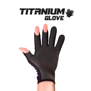 Fujin Pro Angler S24 Titanium Gloves Black Gold - M/L