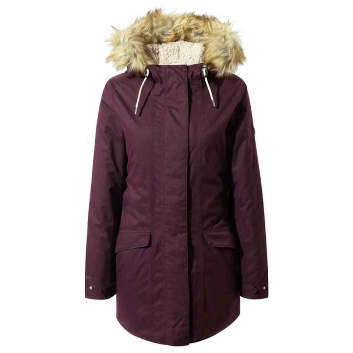 Craghoppers Inga Kadın Parka Ceket-BORDO - 14