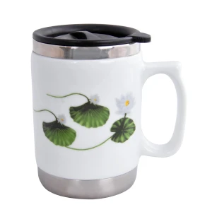 AND OUTDOOR AND30HP İçi Çelik Dışı Desenli Seramik Kupa Mug