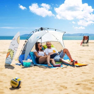 Mobihome Otomatik Plaj Çadırı-MAVİ - S