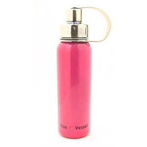 Eco Vessel Paslanmaz Çelik Vidalı Başlık Termos 0.75 Litre-PEMBE