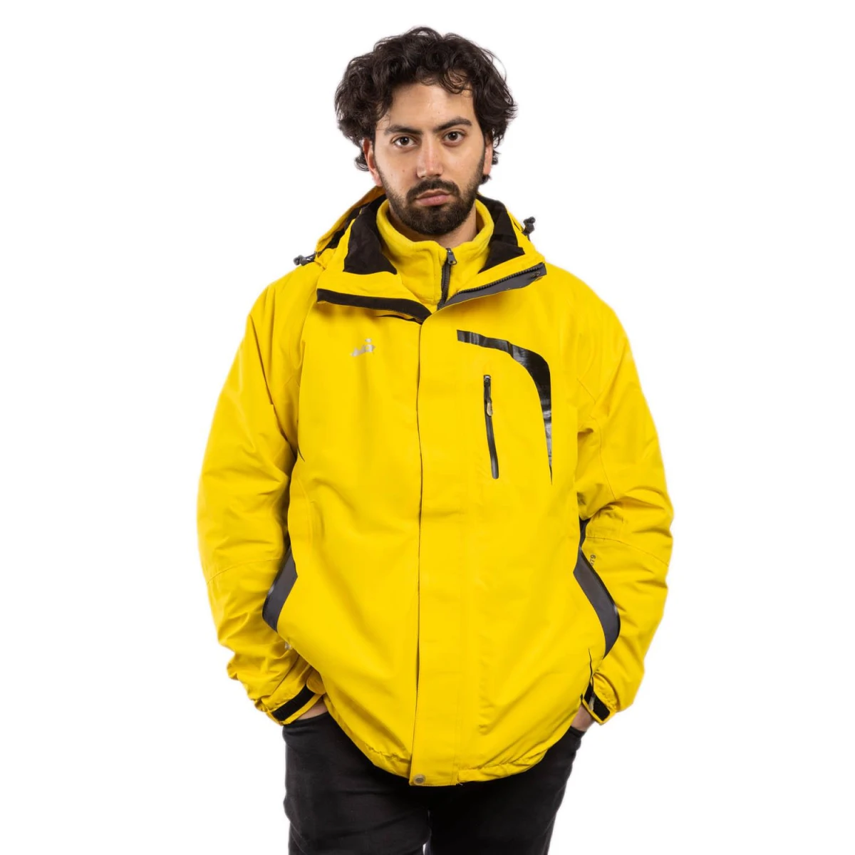 A&C 3 In 1 Erkek Ceket-SARI - 2XL